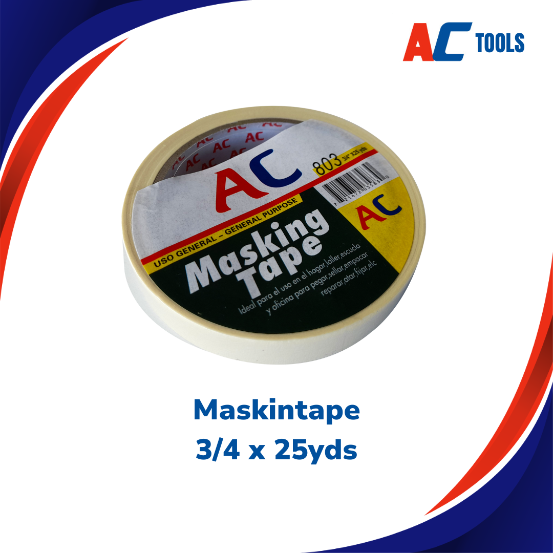 Maskintape 3/4 por 25 yardas